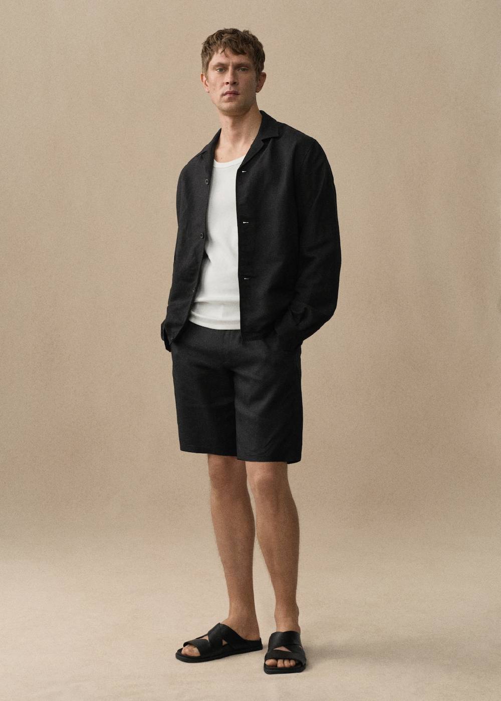 Mango Slim-Fit-Bermudashorts aus 100 % Leinen Nur für heute