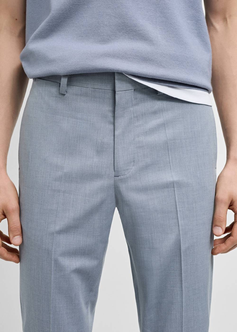 Mango Super Slim Fit-Anzughose aus Stretchstoff Clearance-Verkauf