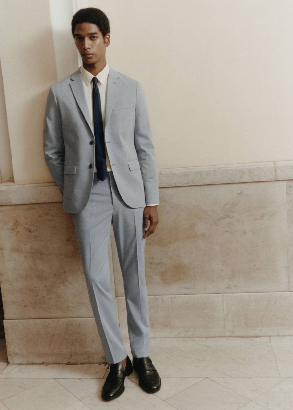 Mango Super Slim Fit-Anzughose aus Stretchstoff Clearance-Verkauf