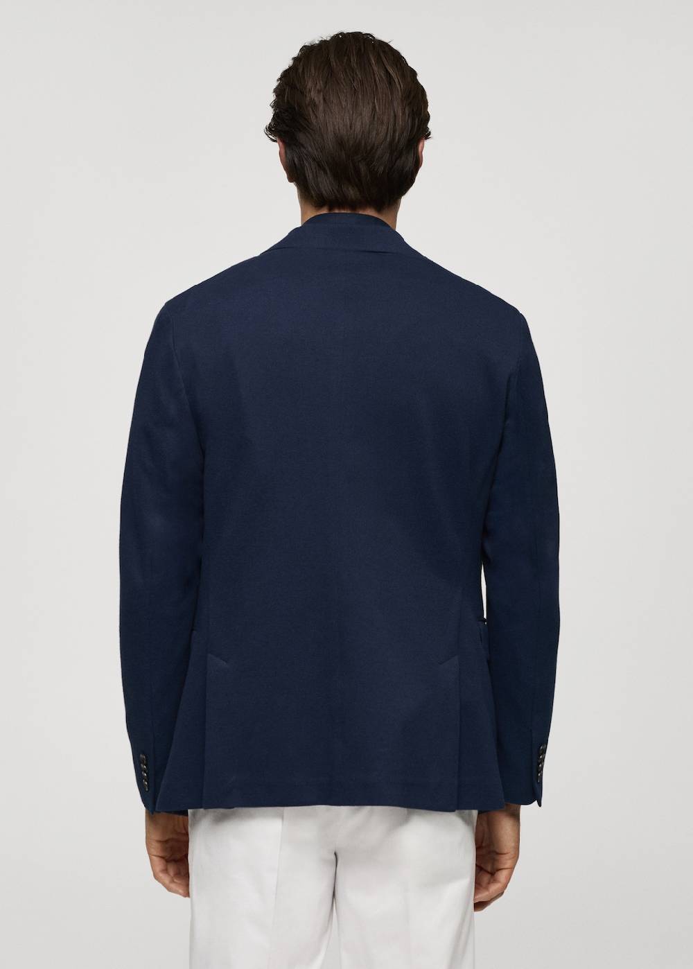 Mango Strukturierter Slim Fit-Baumwollblazer Kostenloser Versand international
