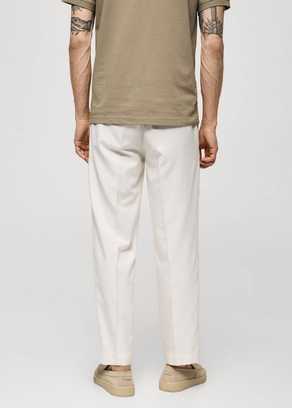 Mango Bundfaltenhose aus Lyocell mit Baumwolle Speichern exportieren