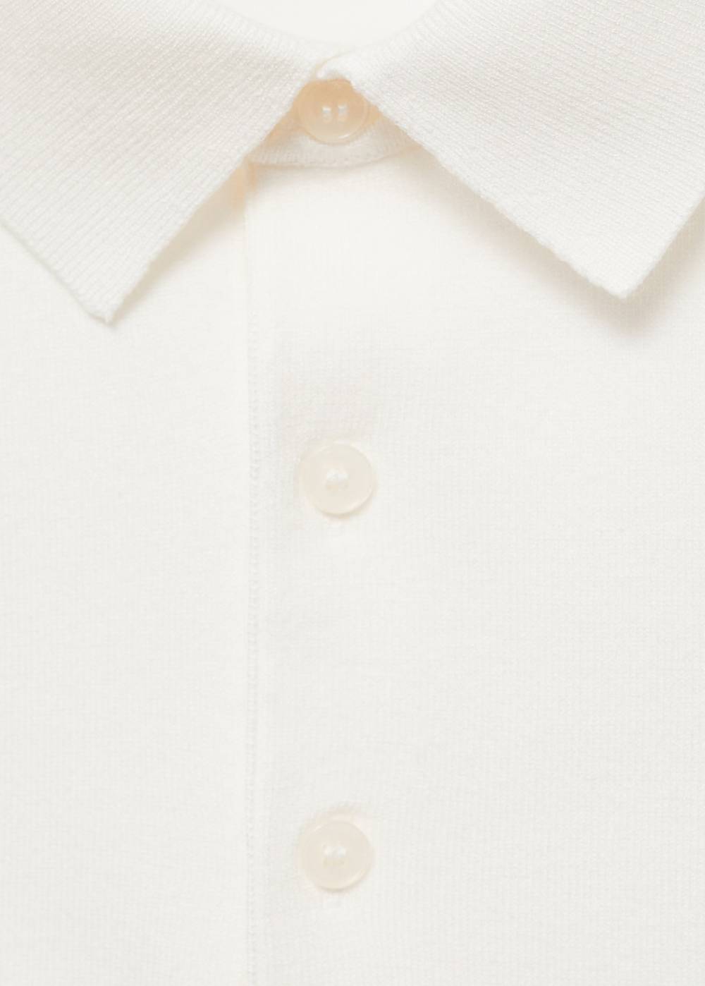 Mango Feinstrick-Poloshirt Im Verkauf