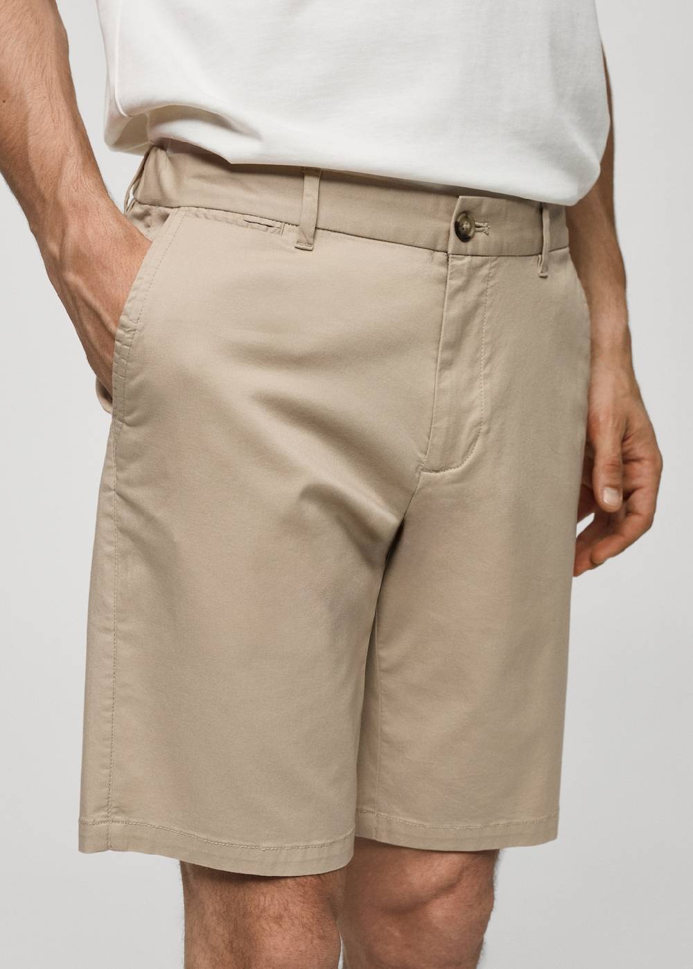 Mango Slim-Fit-Bermudashorts im Chino-Stil aus Baumwolle zollfrei