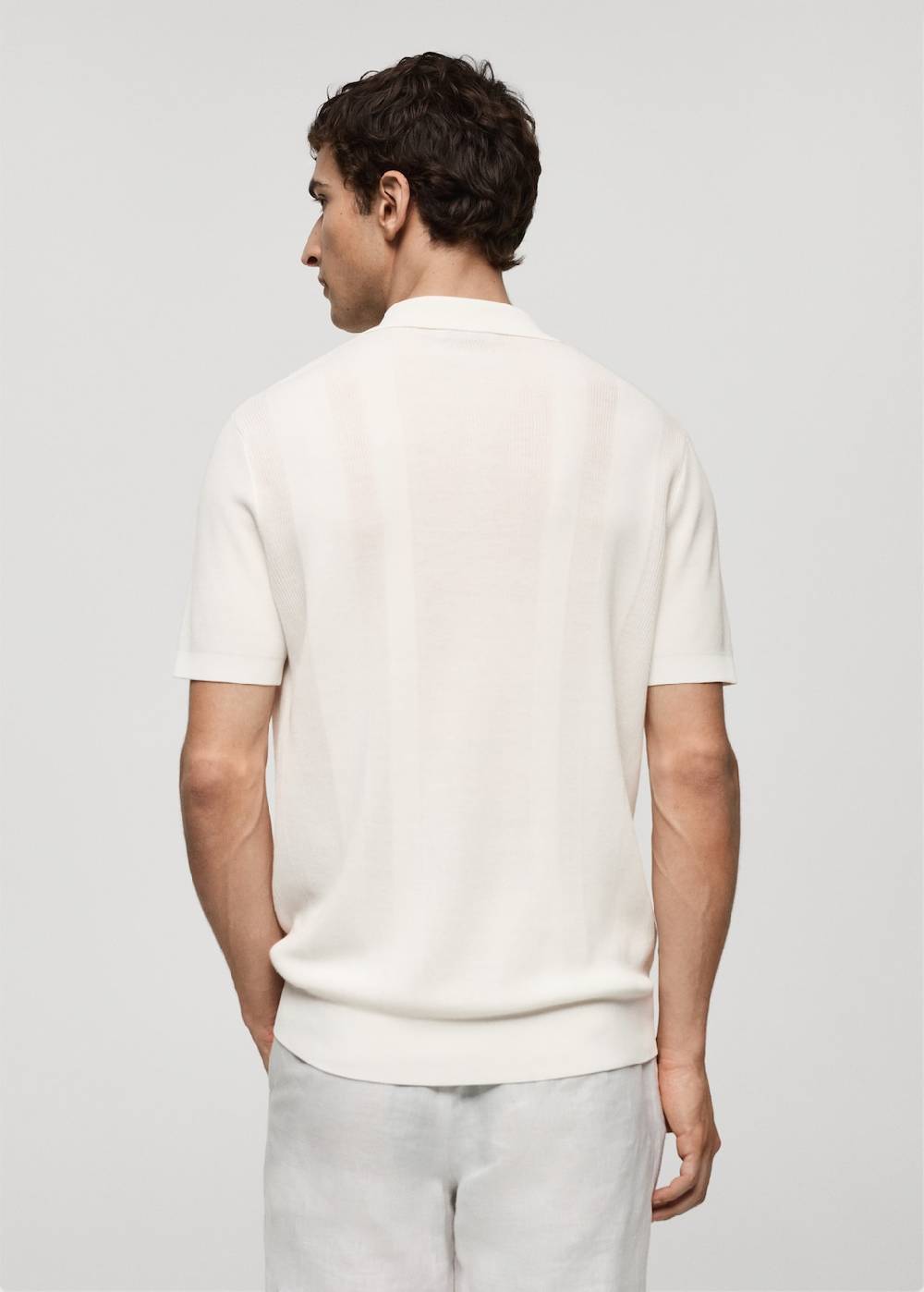 Mango Rippstrick-Poloshirt Rabatte dieses Monats