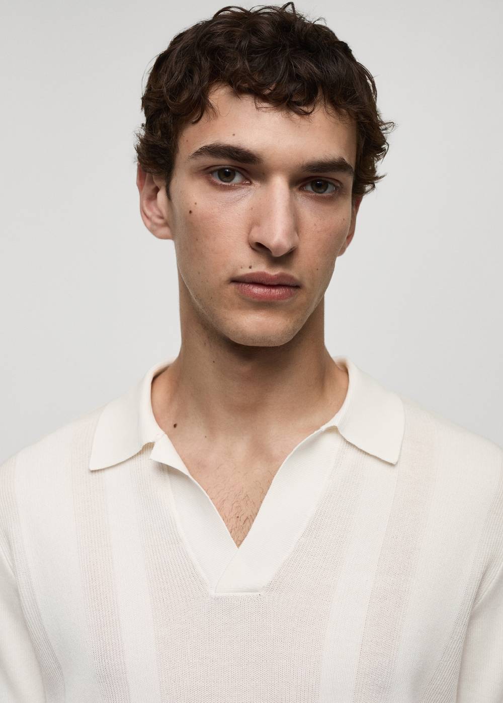 Mango Rippstrick-Poloshirt Rabatte dieses Monats