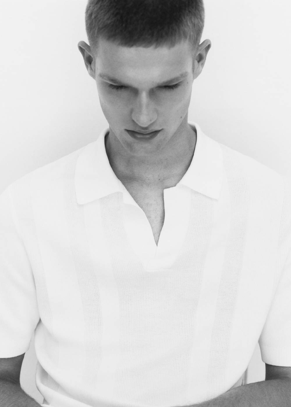 Mango Rippstrick-Poloshirt Rabatte dieses Monats