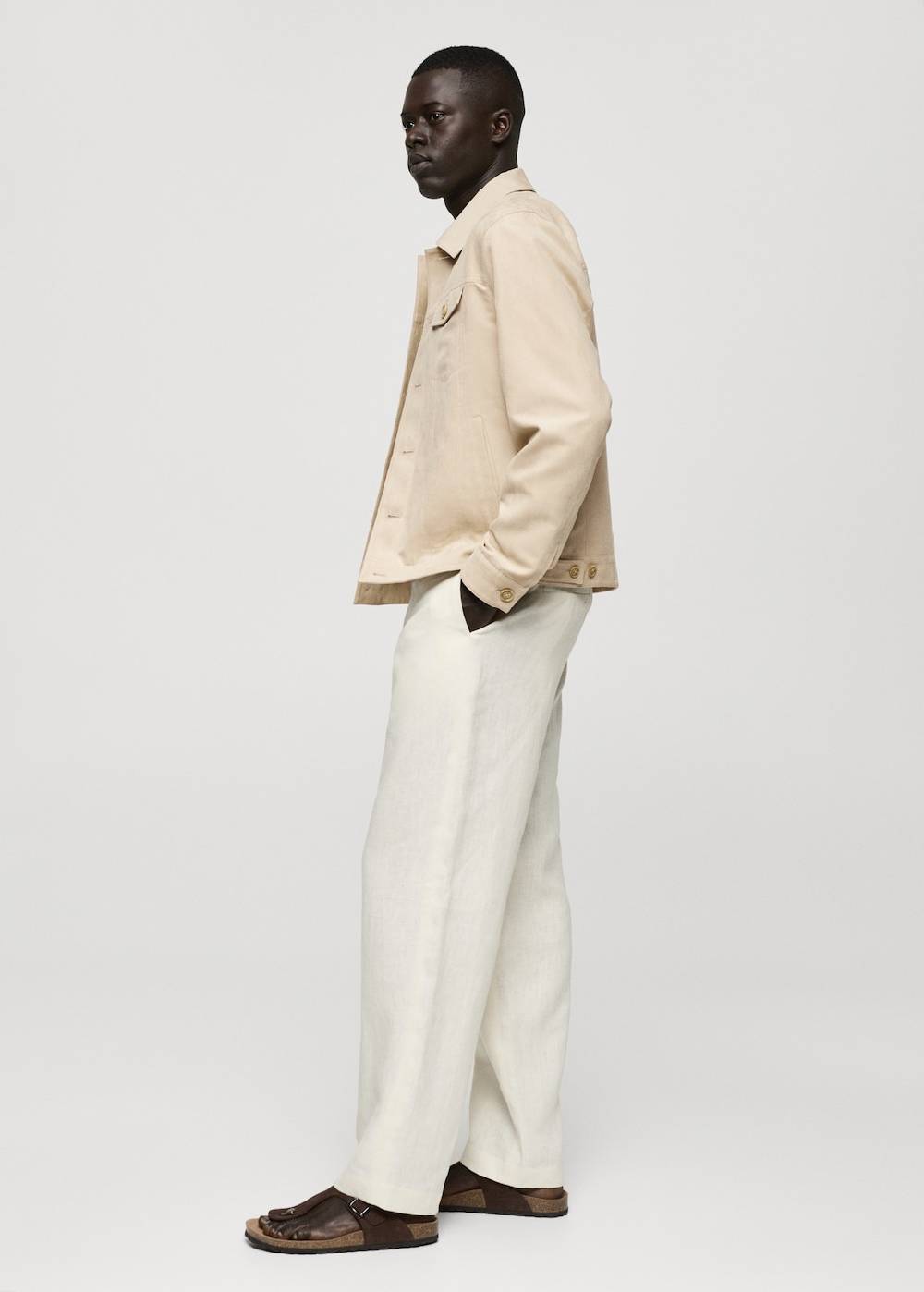 Mango Kurzjacke mit Wildledereffekt und Taschen Outlet