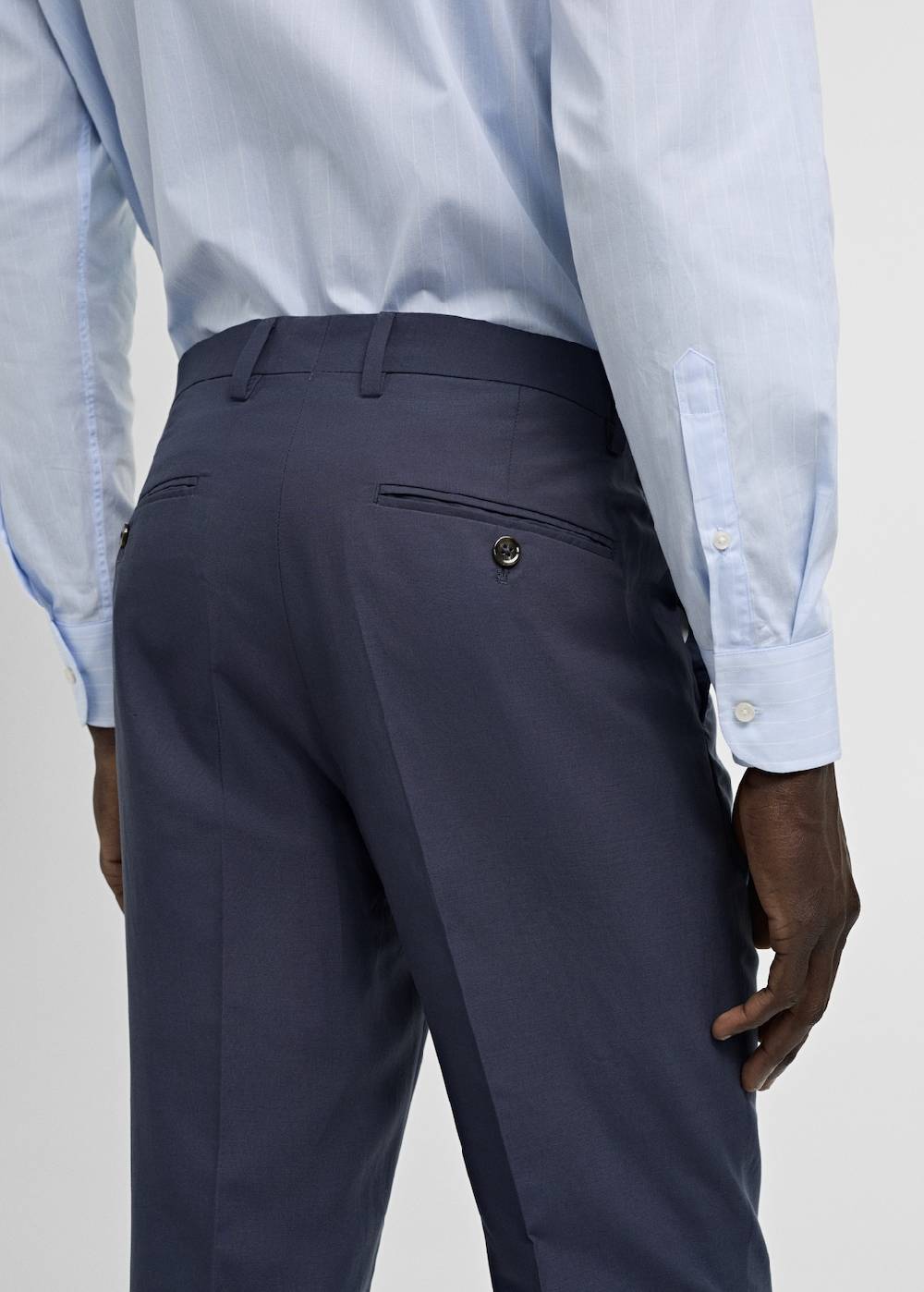 Mango Slim Fit-Anzughose aus Stretchstoff Schlussverkauf