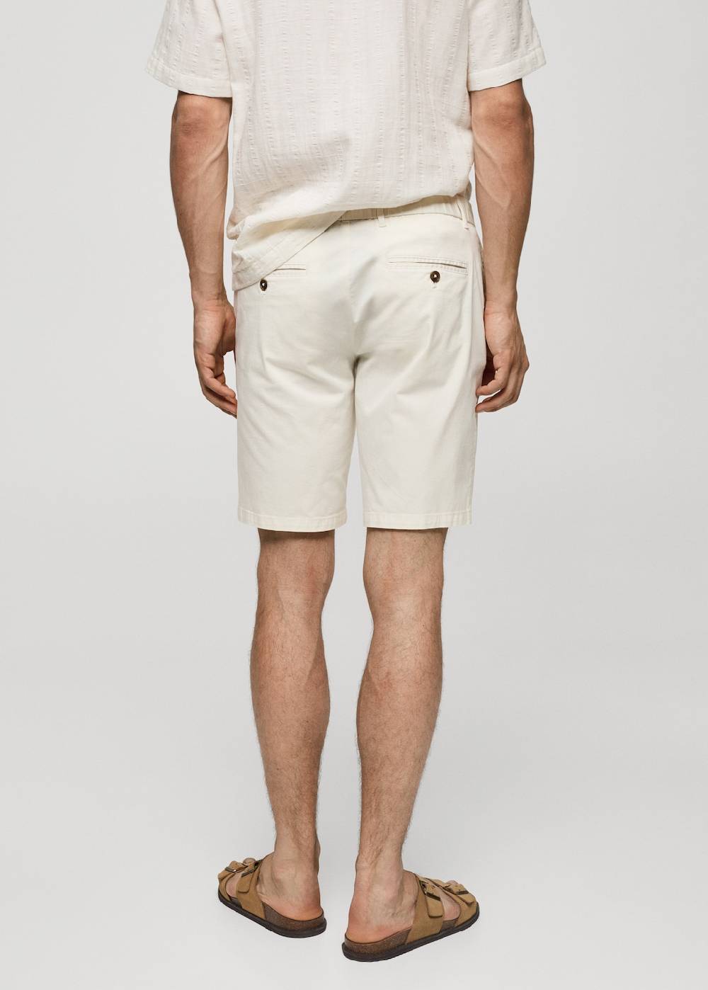 Mango Slim-Fit-Bermudashorts im Chino-Stil aus Baumwolle Blitzverkäufe