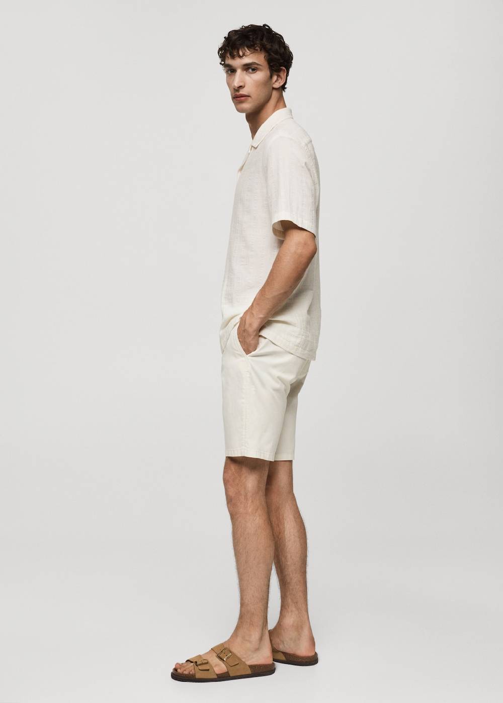 Mango Slim-Fit-Bermudashorts im Chino-Stil aus Baumwolle Blitzverkäufe