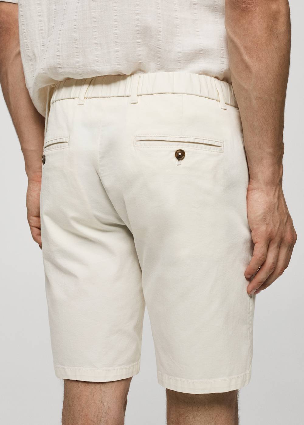 Mango Slim-Fit-Bermudashorts im Chino-Stil aus Baumwolle Blitzverkäufe