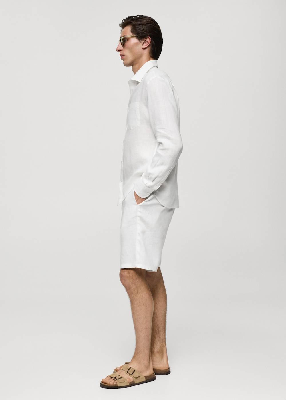 Mango Classic-Fit-Hemd aus 100 % Leinen Großer Ausverkauf