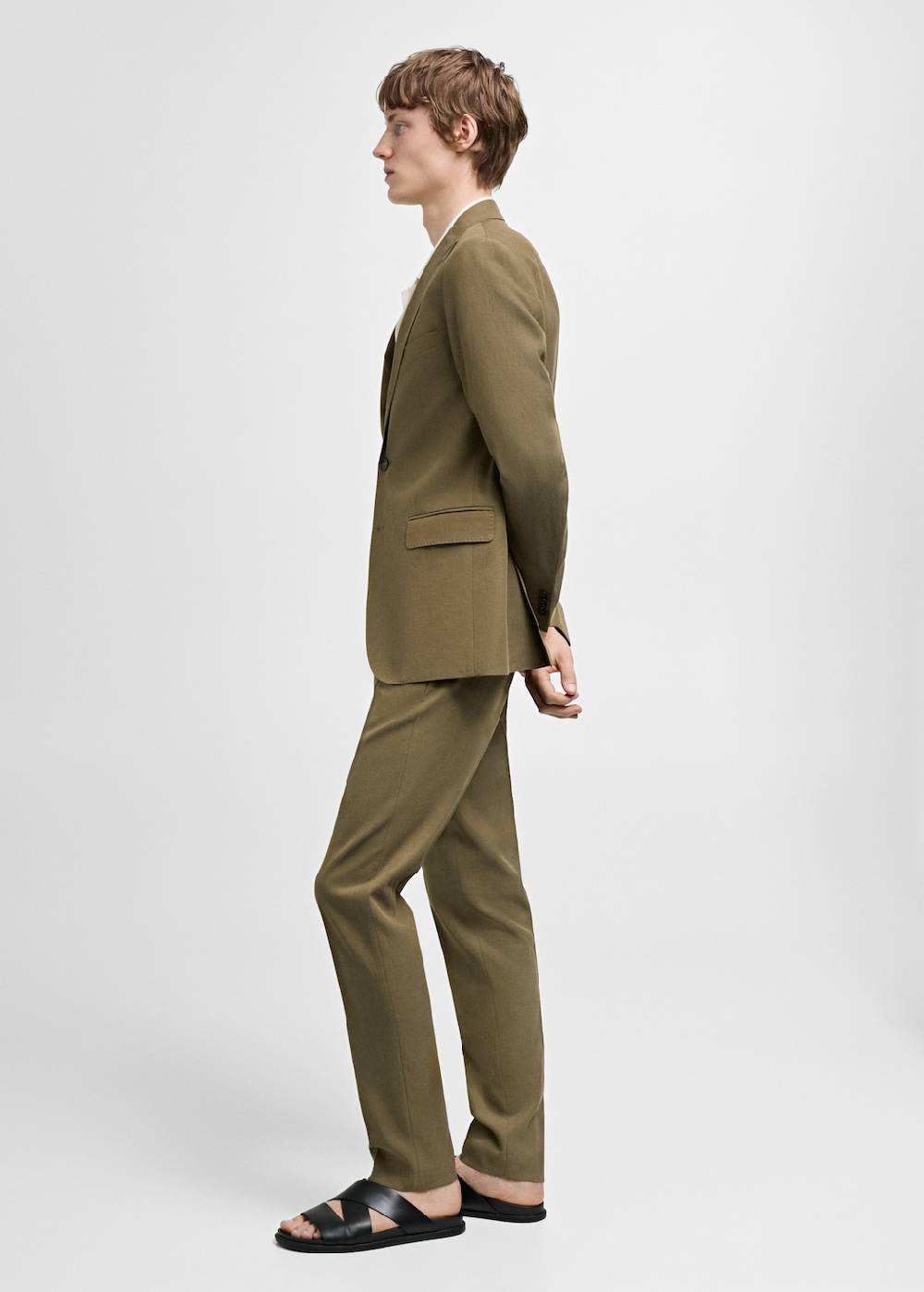 Mango Slim-Fit-Anzugjacke aus Tencel-Mischung Flash Sale