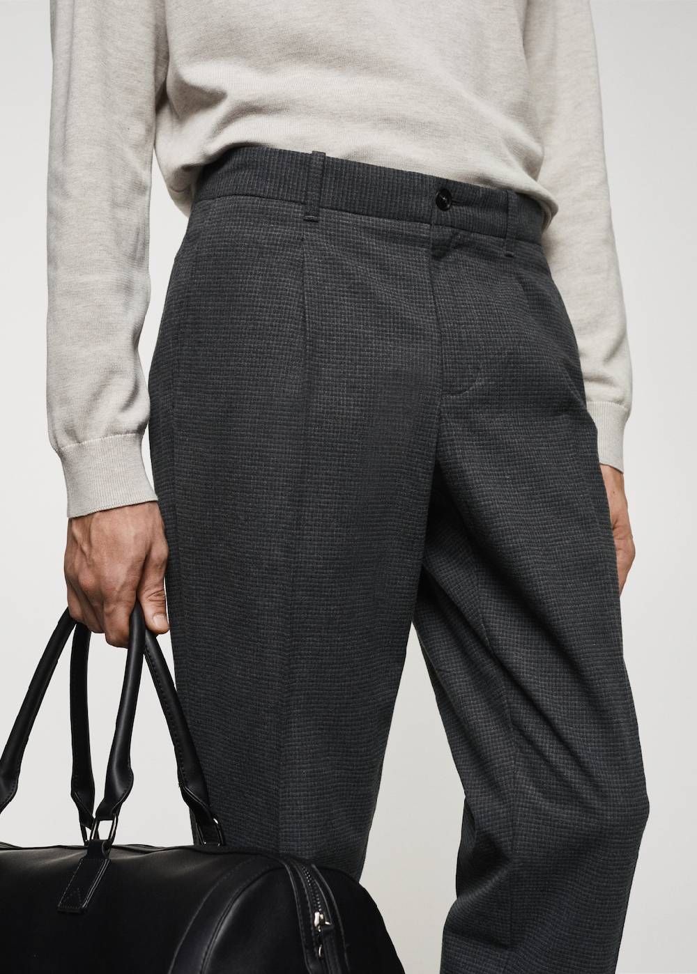 Mango Slim Fit-Baumwollhose Begrenztes Angebot