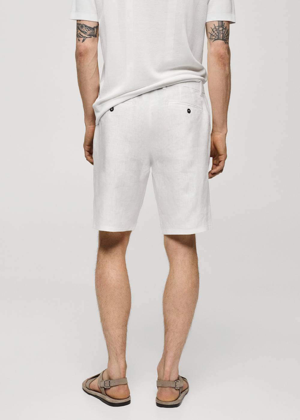 Mango Slim-Fit-Bermudashorts aus 100 % Leinen Preisnachlass