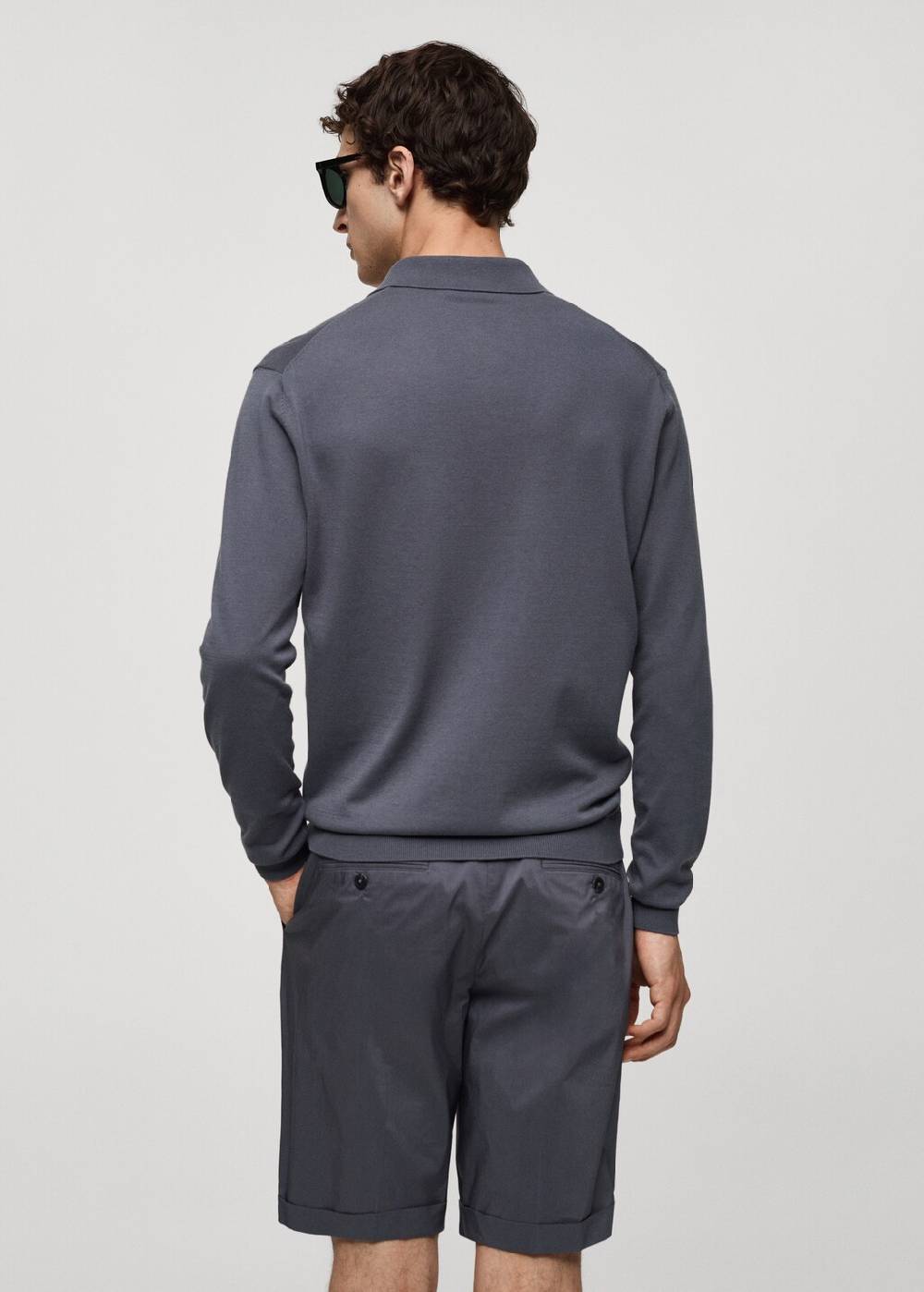 Mango Strick-Poloshirt aus 100 % Baumwolle Saisonschlussverkauf