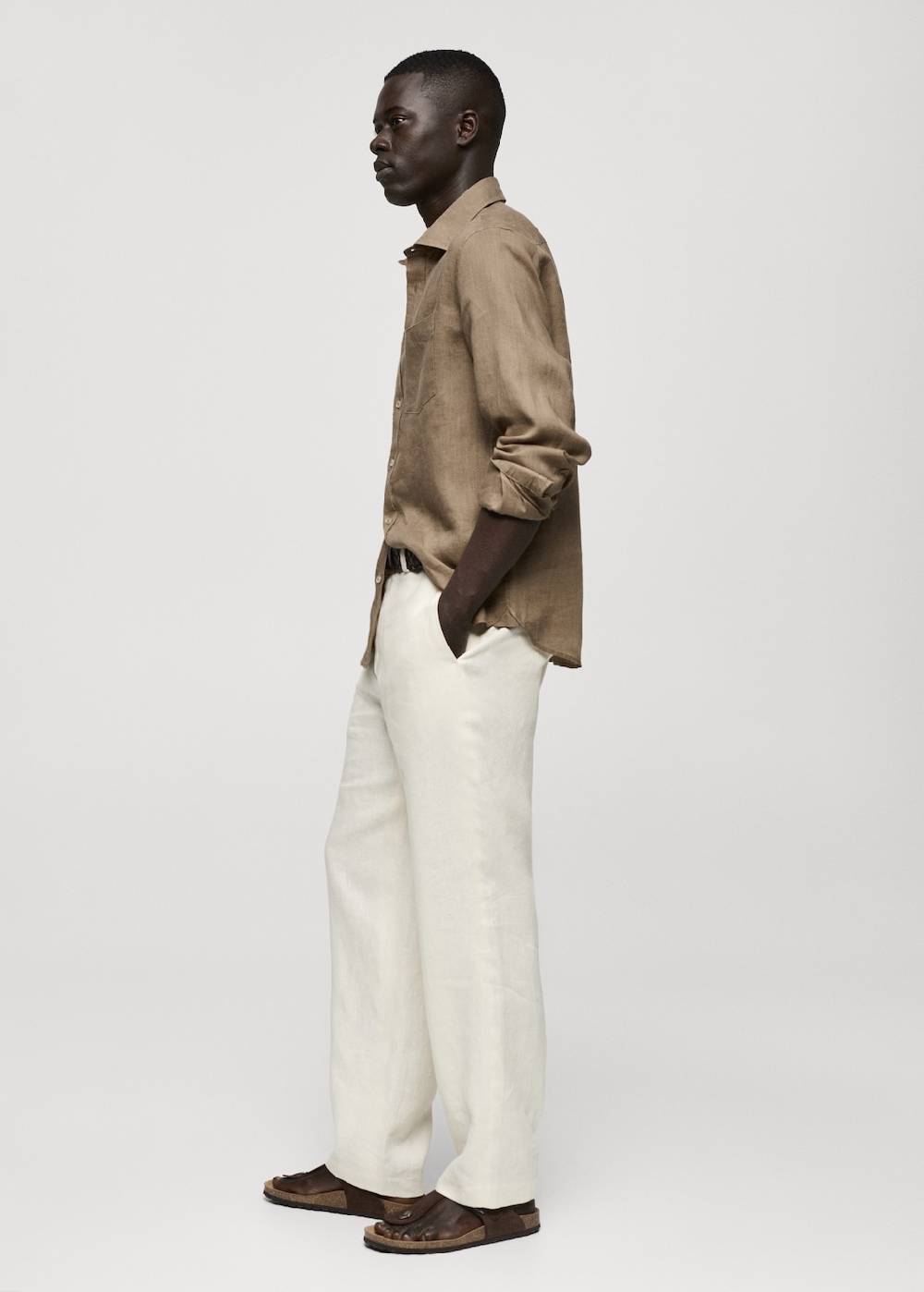 Mango Classic-Fit-Hemd aus 100 % Leinen Lagerräumung