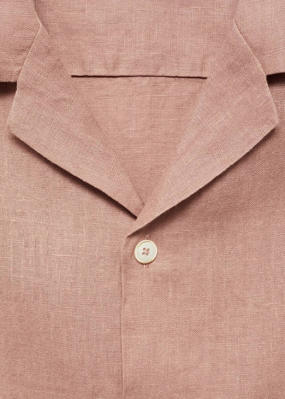 Mango Regular Fit-Hemd aus 100 % Leinen Heißer Verkauf