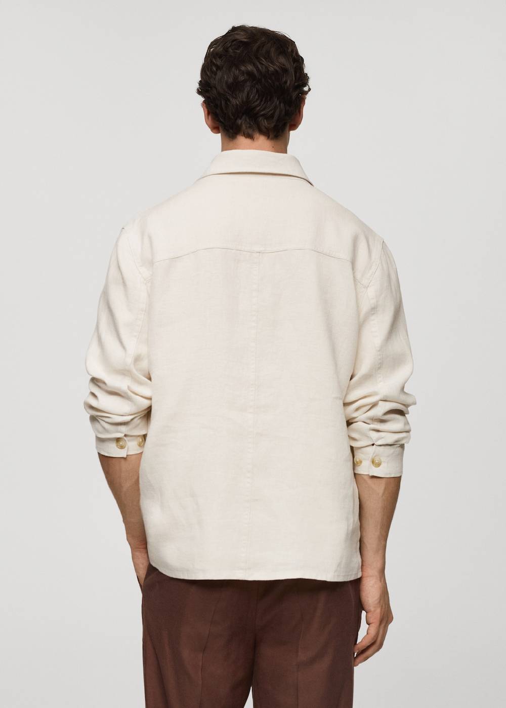 Mango Overshirt mit Taschen aus 100 % Leinen Neuheiten