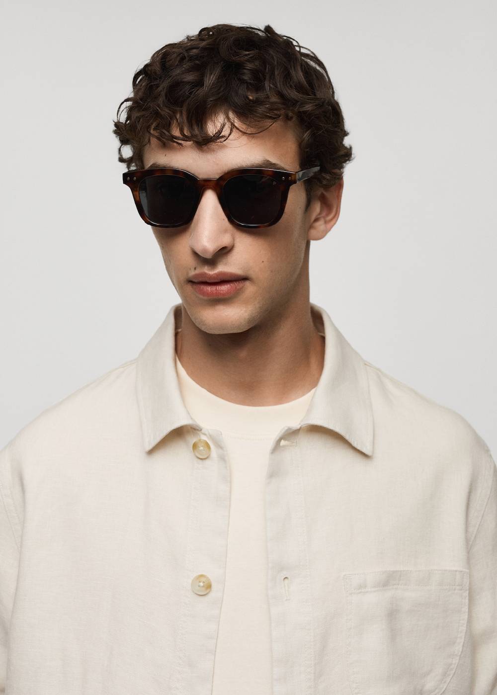 Mango Overshirt mit Taschen aus 100 % Leinen Neuheiten