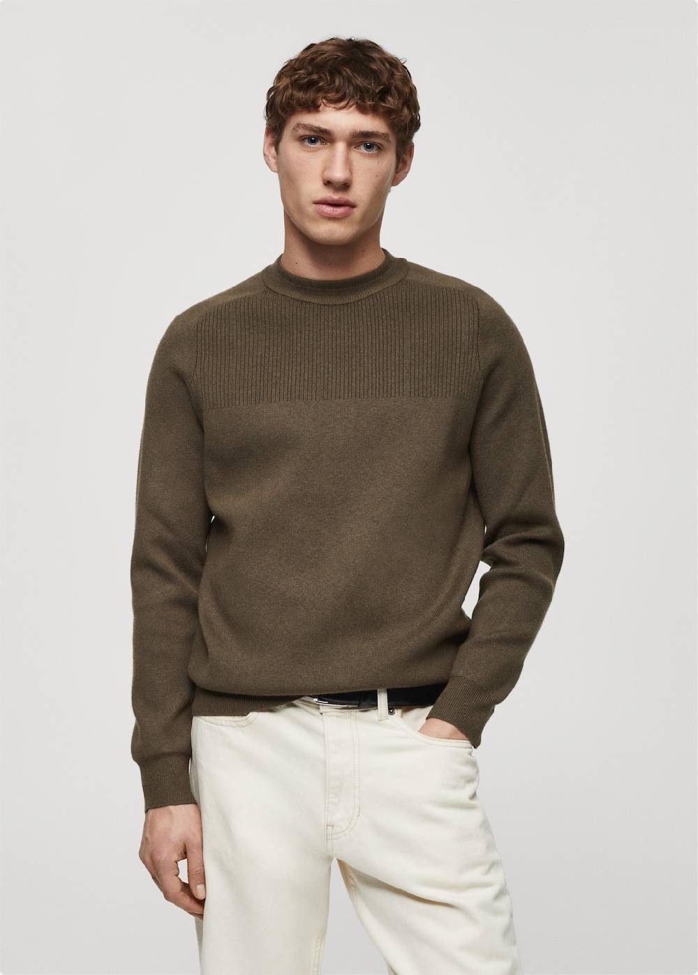 Mango Stretchpullover mit Rippdetail Kauf eins, bekomm eins gratis