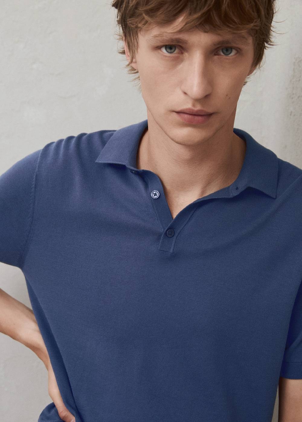 Mango Strick-Poloshirt aus 100 % Baumwolle VIP-Rabatte