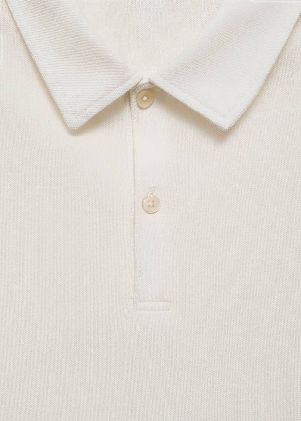 Mango Strukturiertes Slim-Fit-Poloshirt aus Baumwoll-Piqué Kostenlose Rückgabe