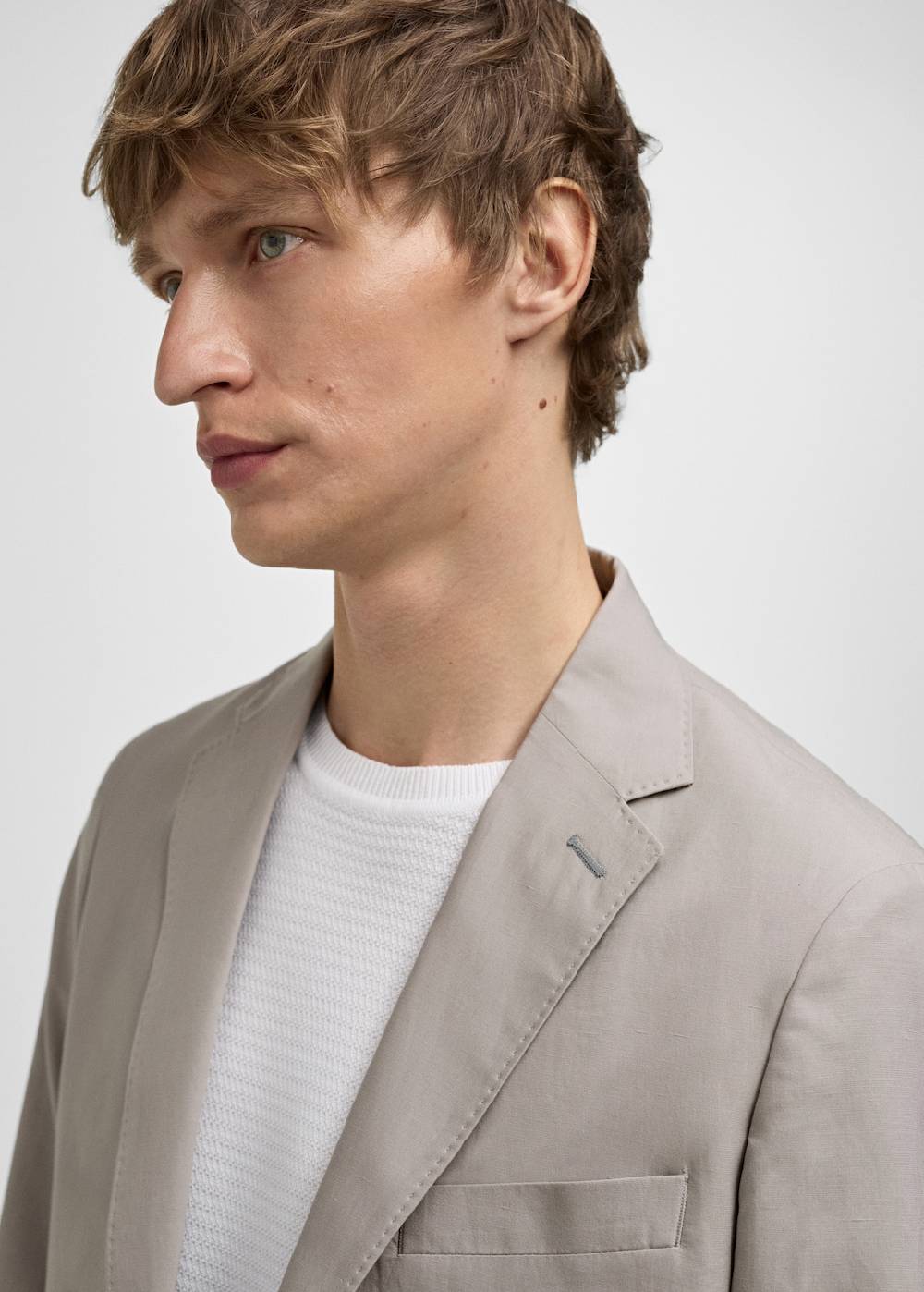 Mango Slim Fit-Anzugblazer aus Leinengemisch Begrenzte Freigabe