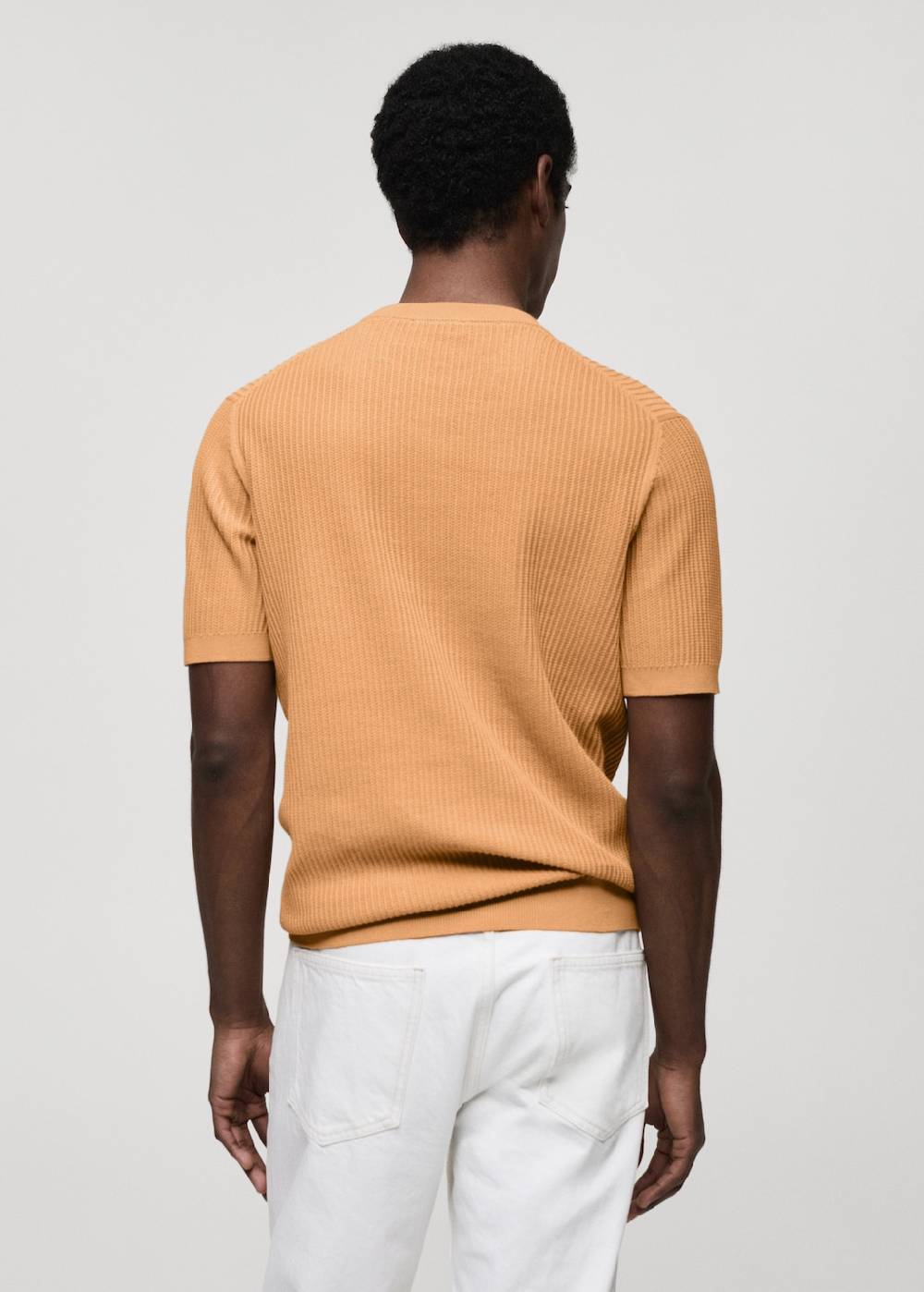 Mango Geripptes Strick-T-Shirt JETZT KAUFEN