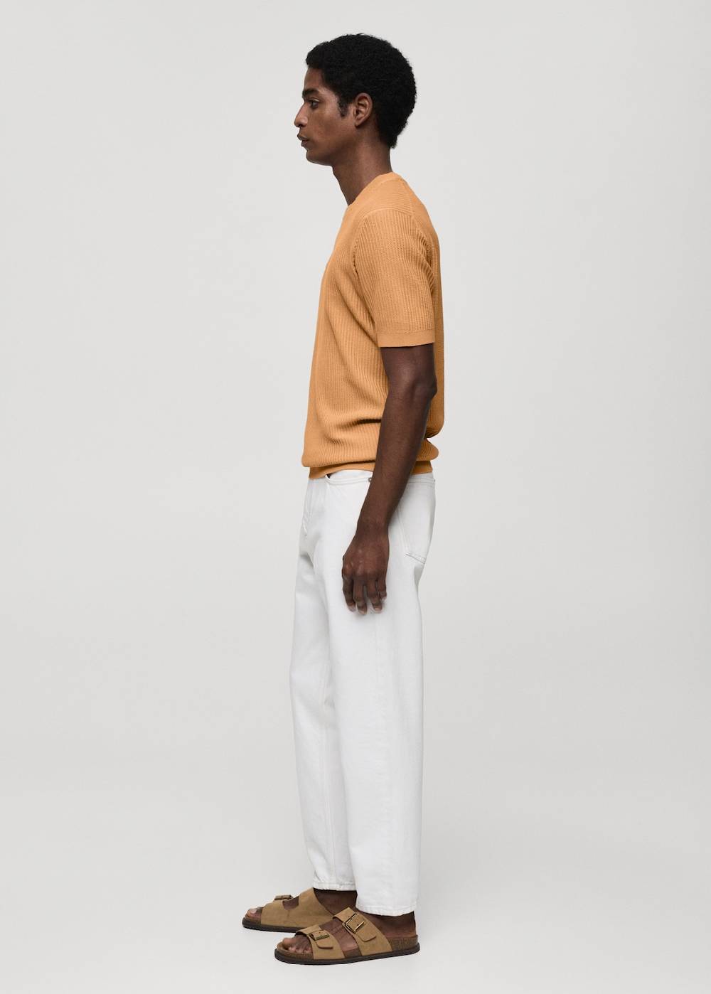 Mango Geripptes Strick-T-Shirt JETZT KAUFEN