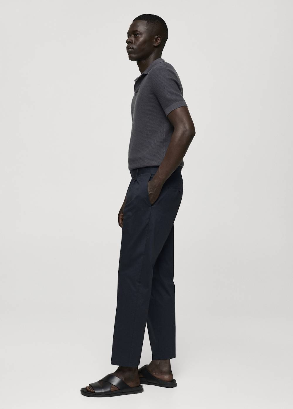 Mango Slim Fit-Bundfaltenhose aus Baumwolle Bis zu 65% Rabatt