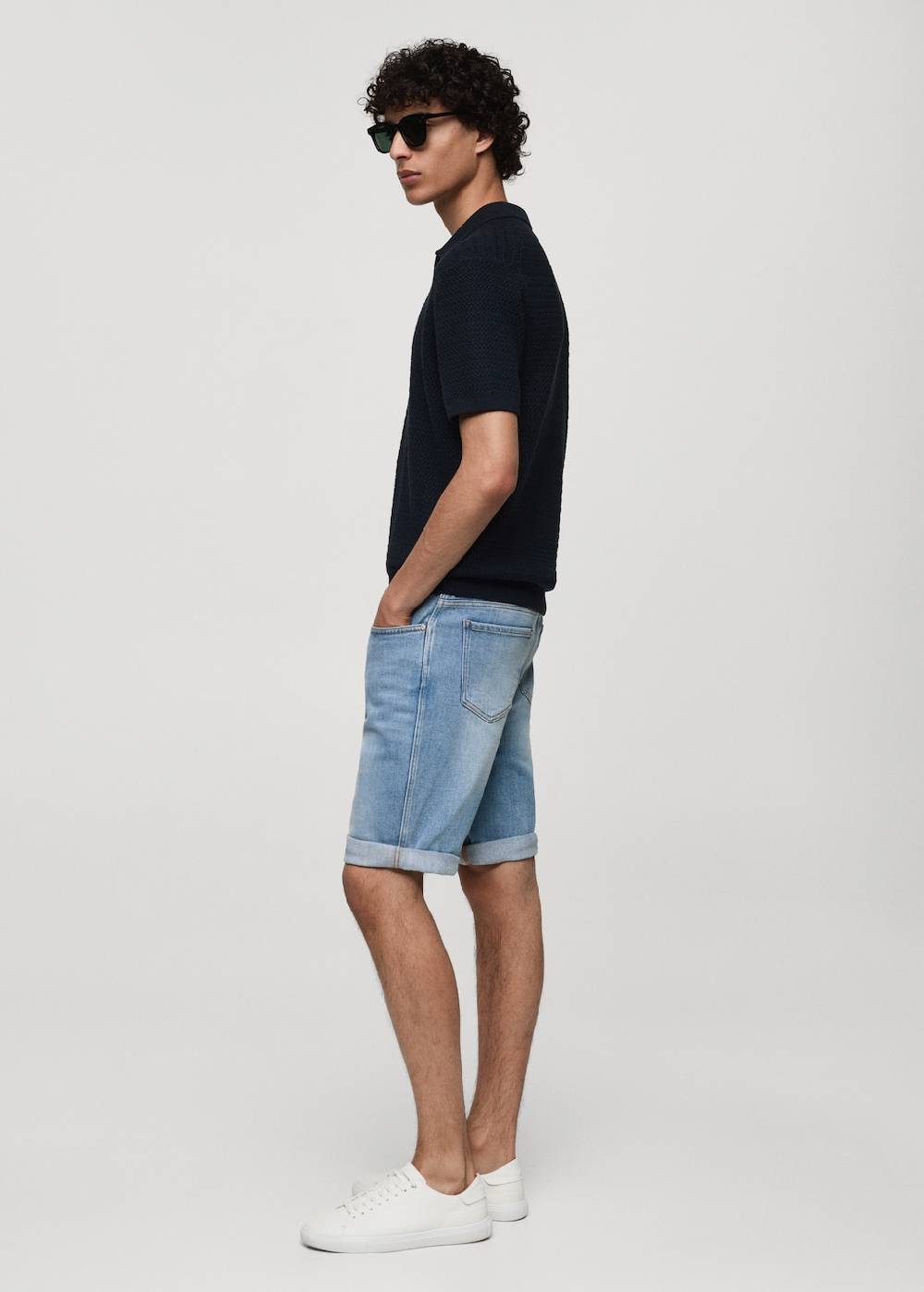 Mango Slim Fit-Jeans-Bermudashorts Vierteljährliche Förderung