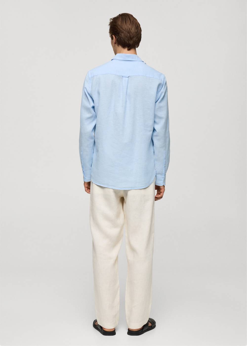 Mango Gestreiftes Regular-Fit-Hemd aus Leinen mit Baumwolle Bis zu 55% Rabatt