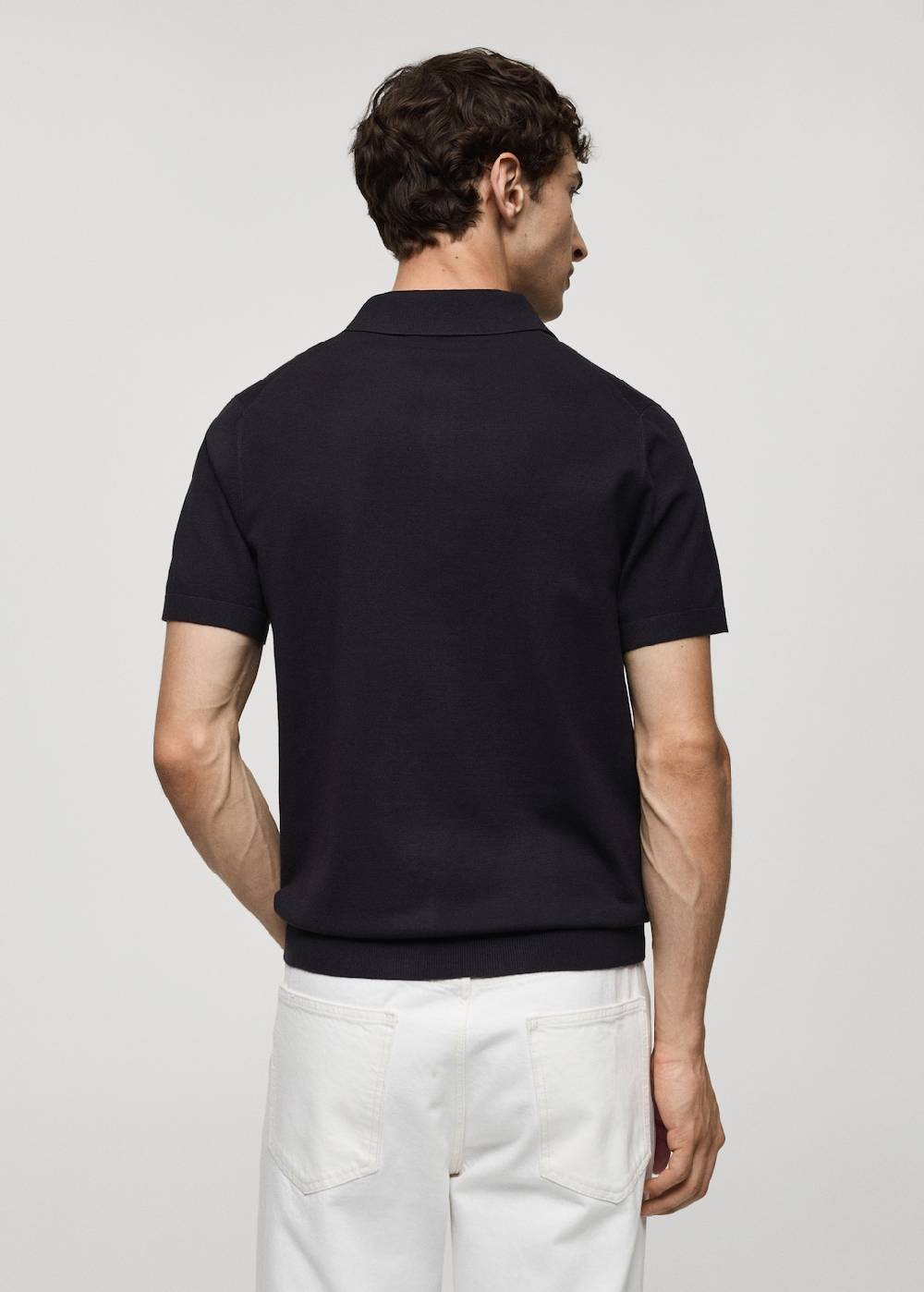 Mango Feinstrick-Poloshirt Discount Store für neue Produkte