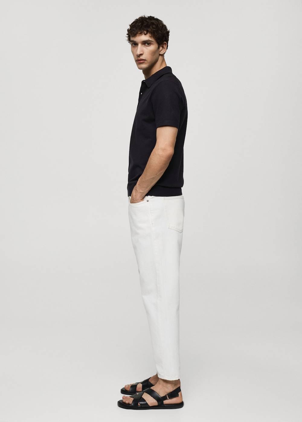 Mango Feinstrick-Poloshirt Discount Store für neue Produkte