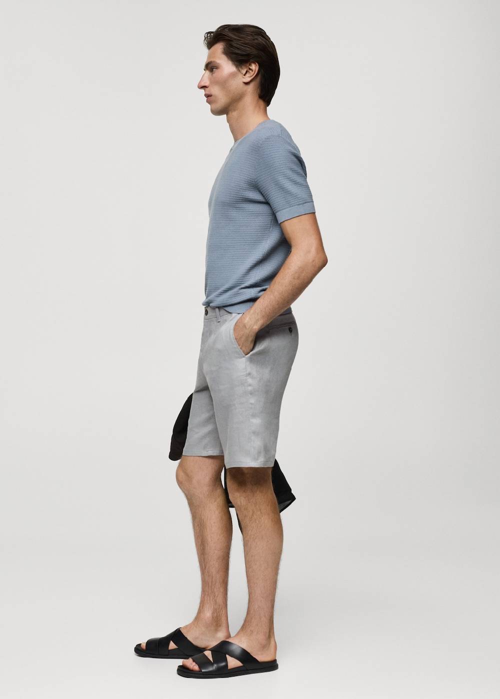 Mango Slim-Fit-Bermudashorts aus 100 % Leinen Super Rabatt