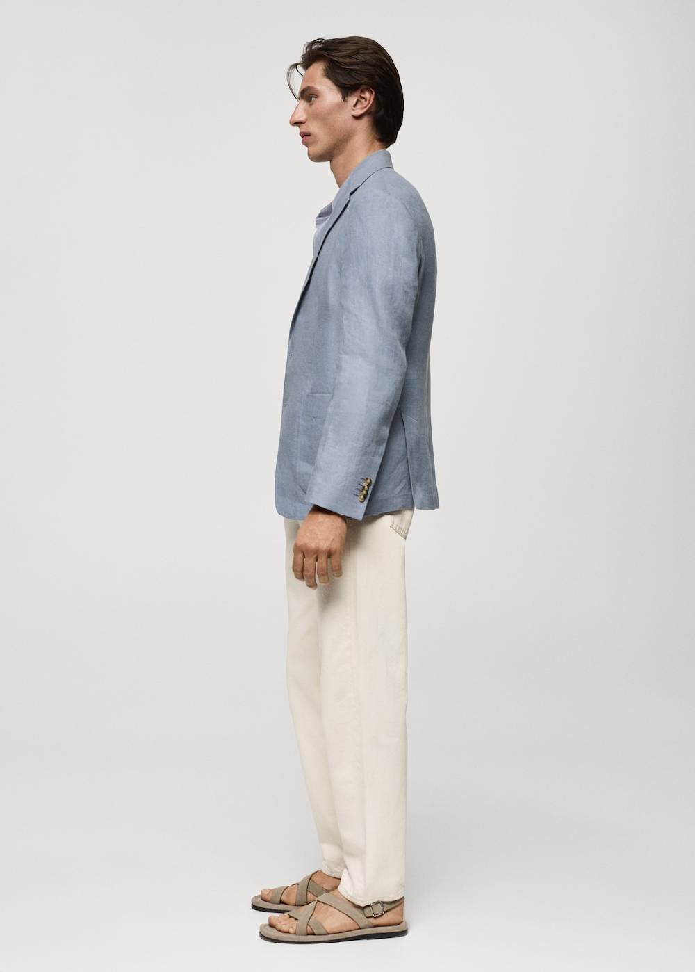 Mango Slim Fit-Blazer aus 100 % Leinen Riesige Rabatte