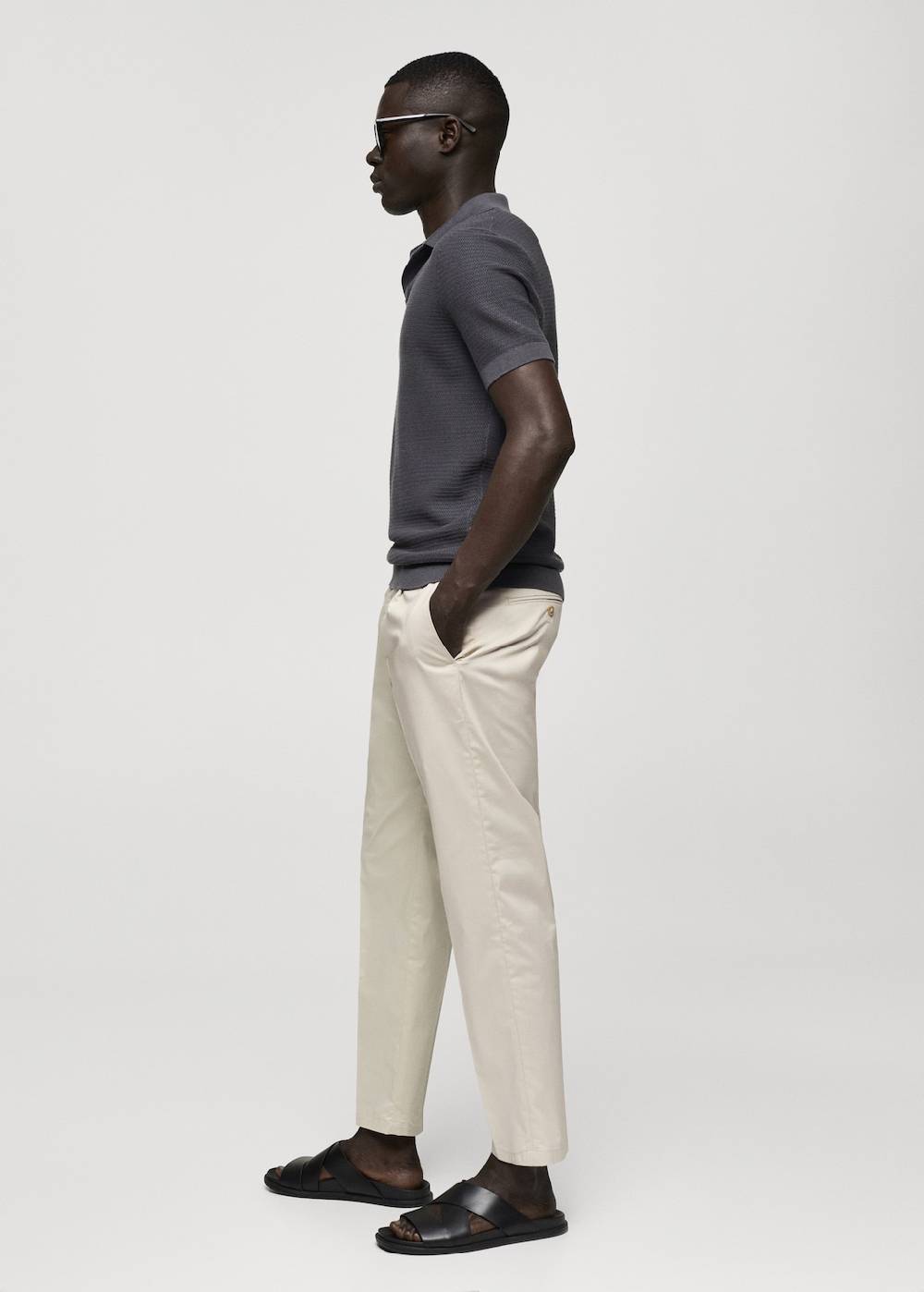 Mango Slim Fit-Bundfaltenhose aus Baumwolle Begrenzt auf 3 Tage