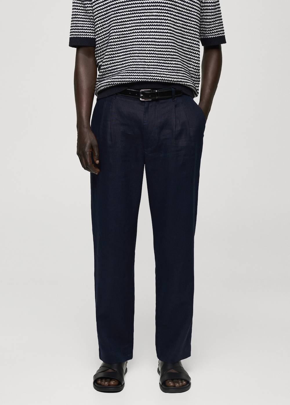 Mango Relaxed-Fit-Hose aus 100 % Leinen 50% Rabatt für begrenzte Zeit