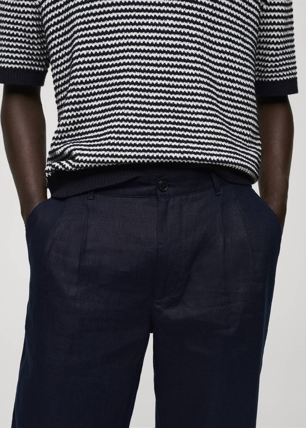 Mango Relaxed-Fit-Hose aus 100 % Leinen 50% Rabatt für begrenzte Zeit