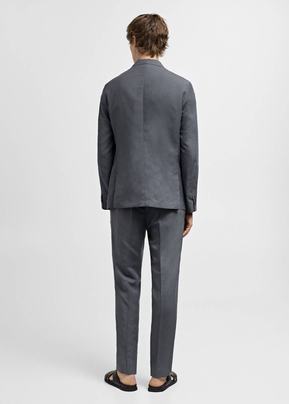 Mango Slim Fit-Anzughose aus Leinenmix Auslauf
