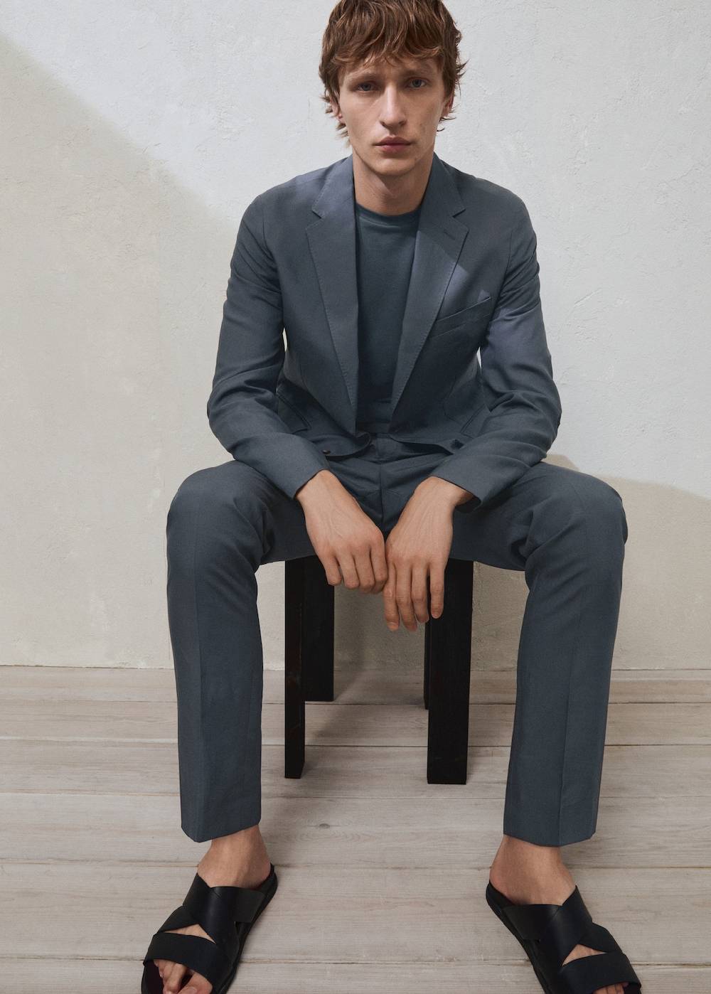 Mango Slim Fit-Anzughose aus Leinenmix Auslauf