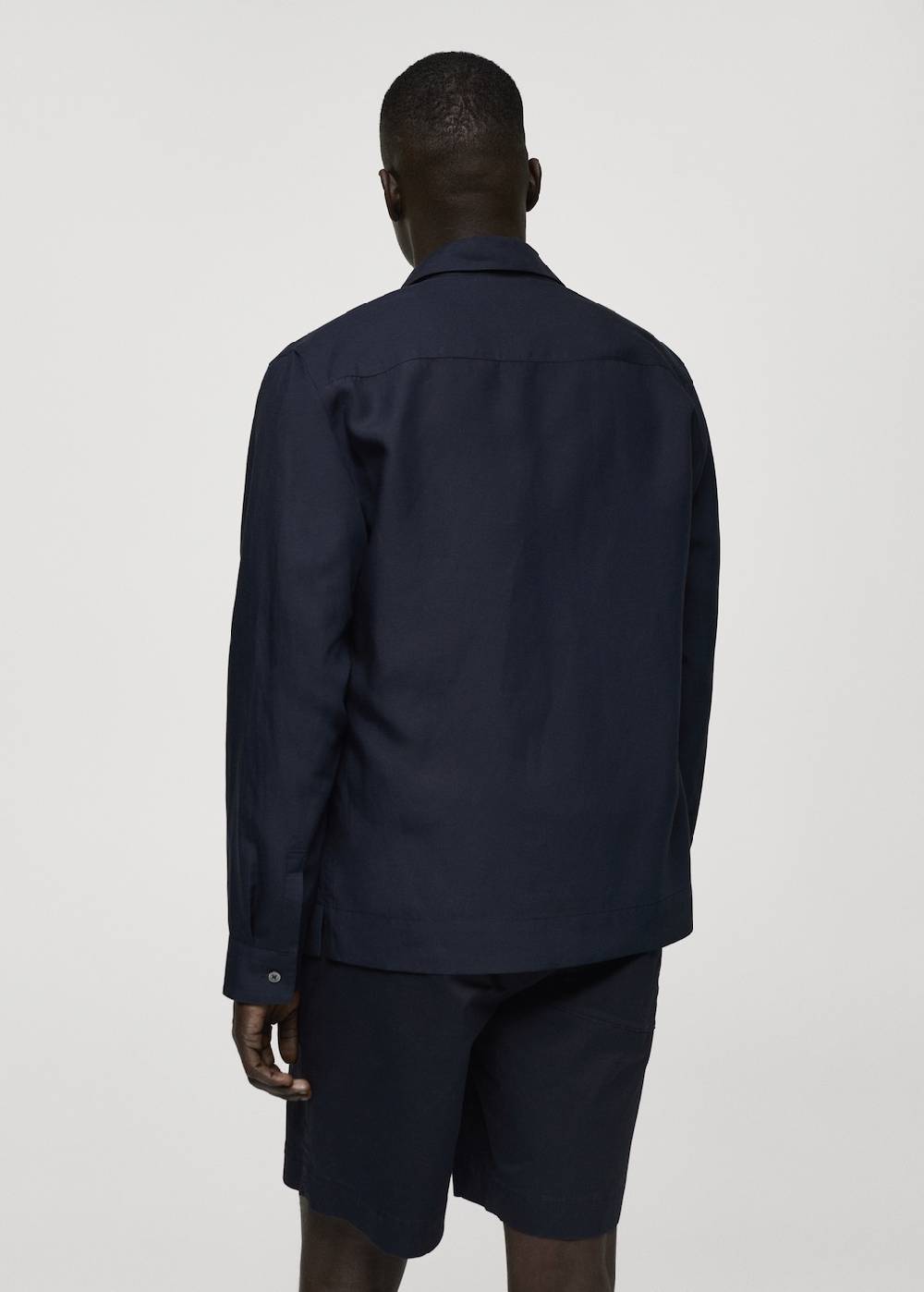 Mango Overshirt aus Tencel-Leinenmischung mit Taschen Verkauf