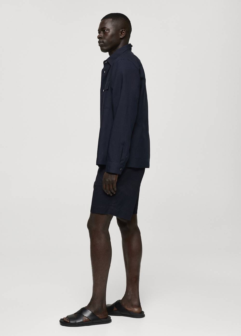 Mango Overshirt aus Tencel-Leinenmischung mit Taschen Verkauf