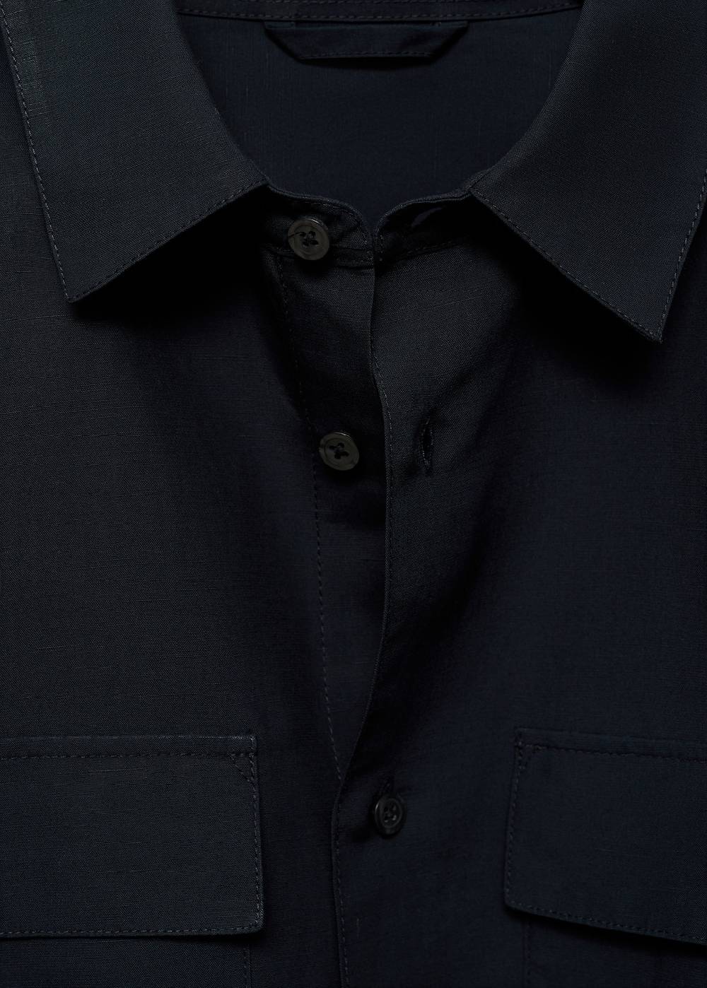 Mango Overshirt aus Tencel-Leinenmischung mit Taschen Verkauf