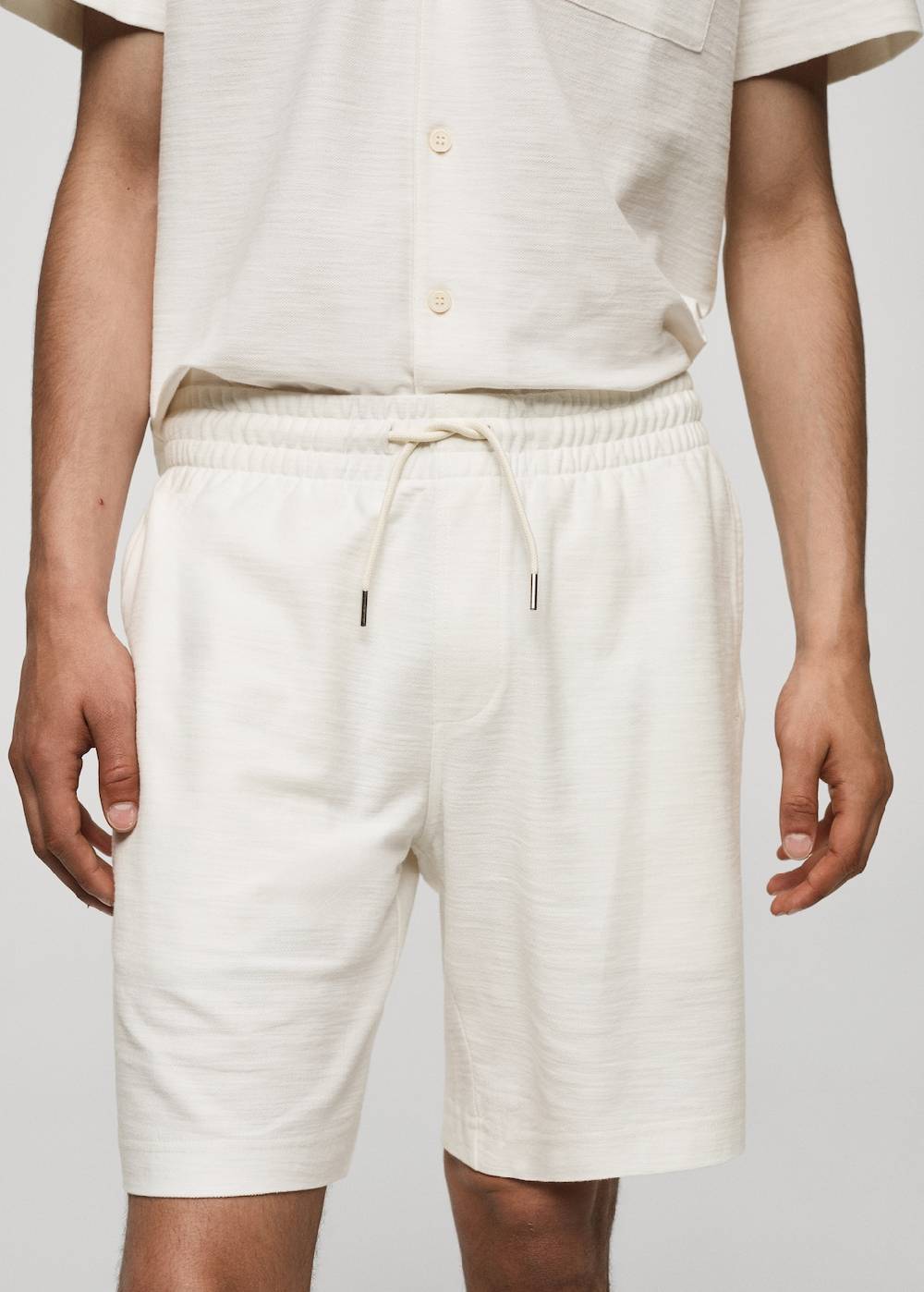 Mango Baumwoll-Bermudashorts mit Kordelzug Angebote