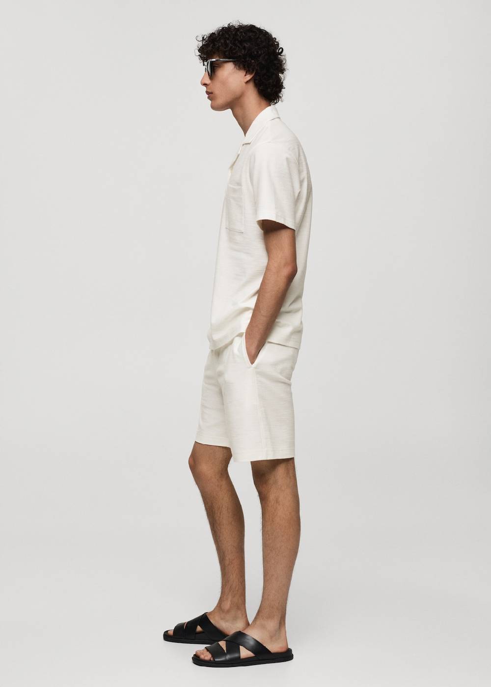 Mango Baumwoll-Bermudashorts mit Kordelzug Angebote