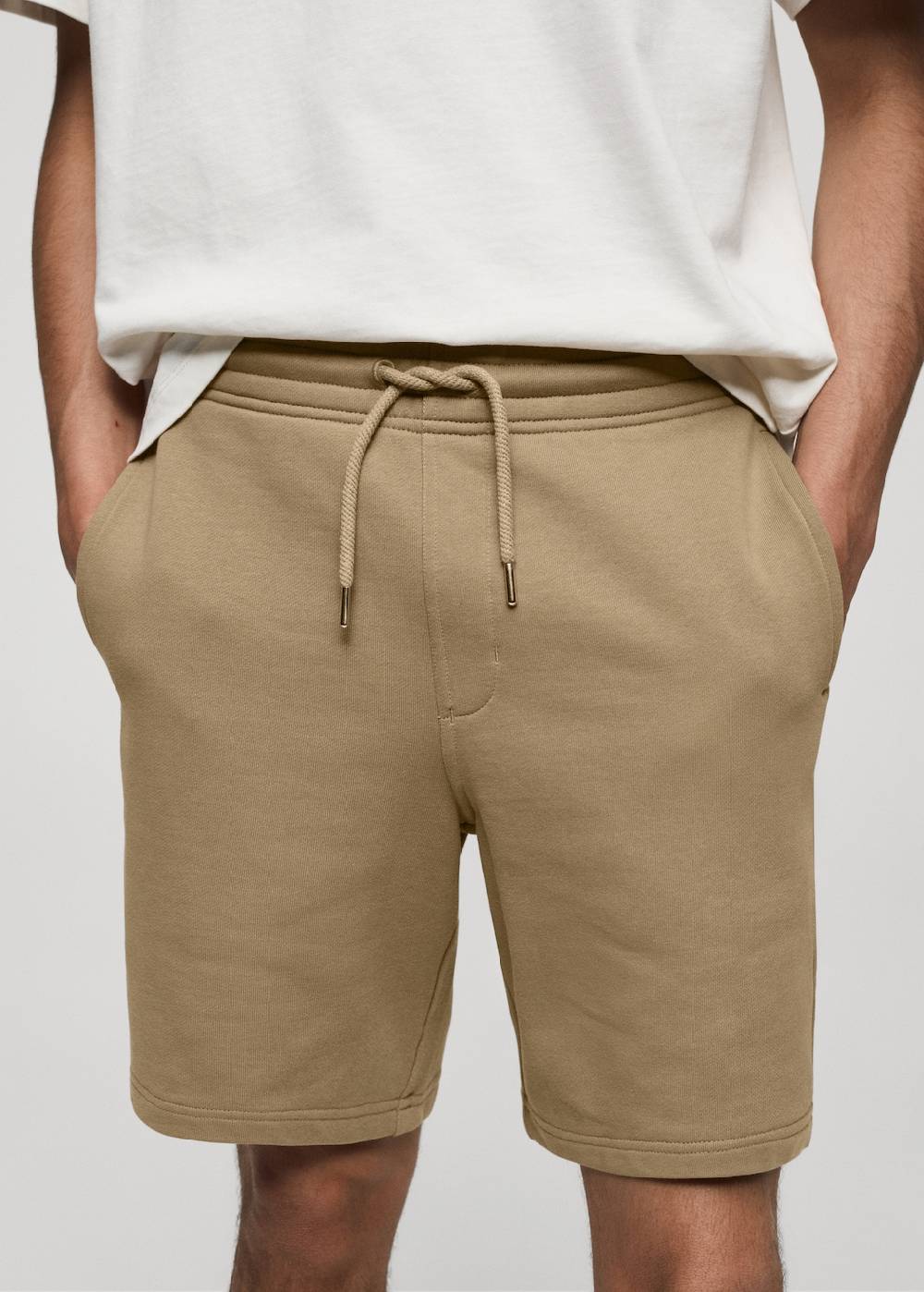 Mango Bermudashorts im Jogger-Stil aus Baumwolle Günstiger Verkauf
