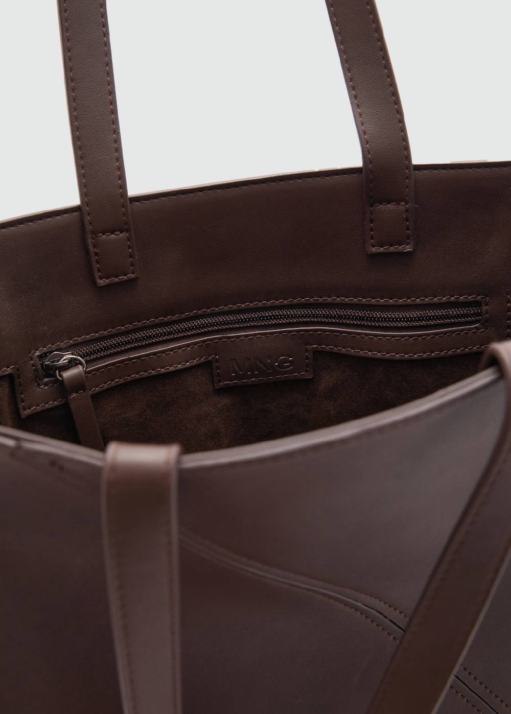 Mango Tote-Bag mit Leder-Effekt Fabrikverkauf