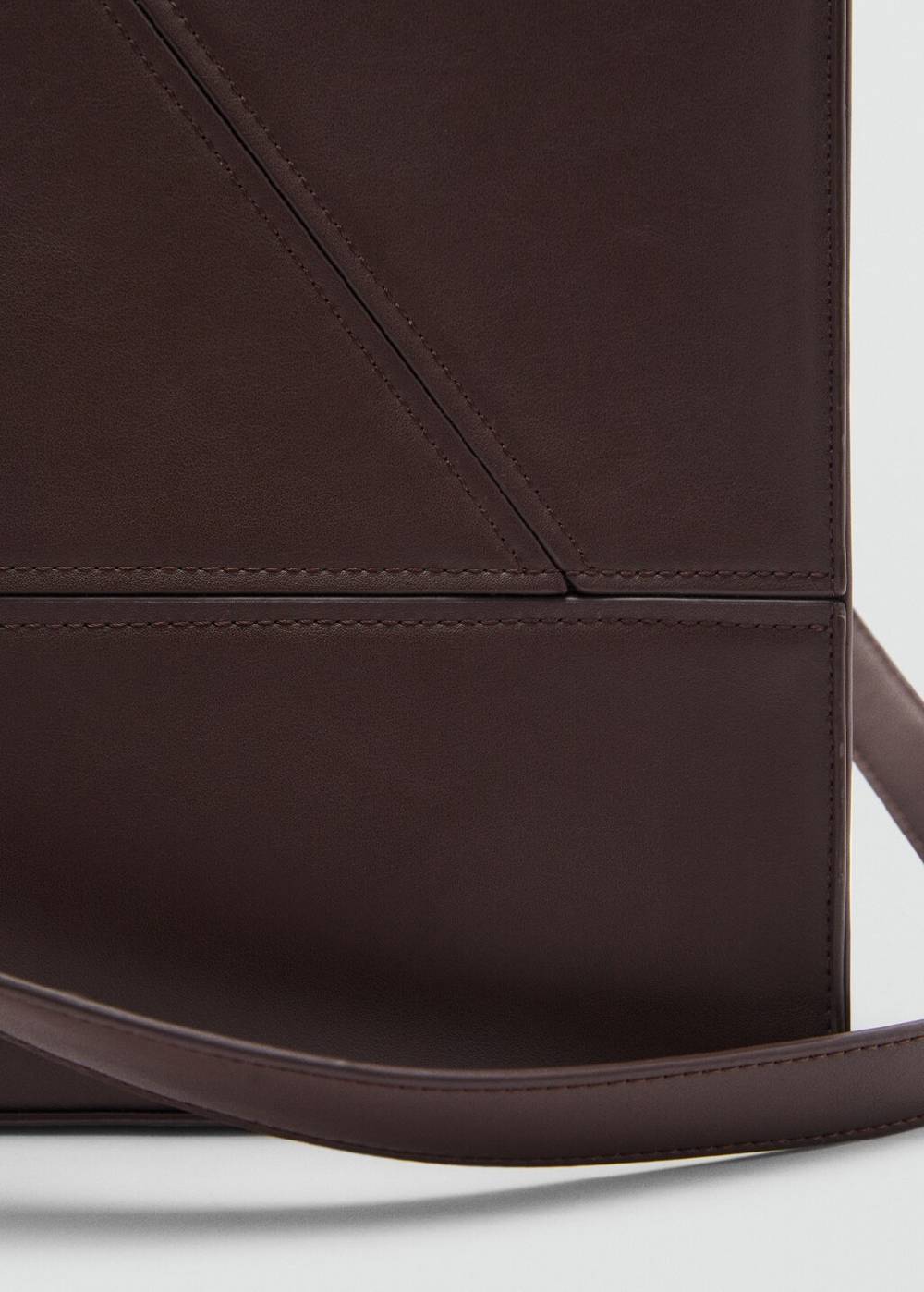 Mango Tote-Bag mit Leder-Effekt Fabrikverkauf